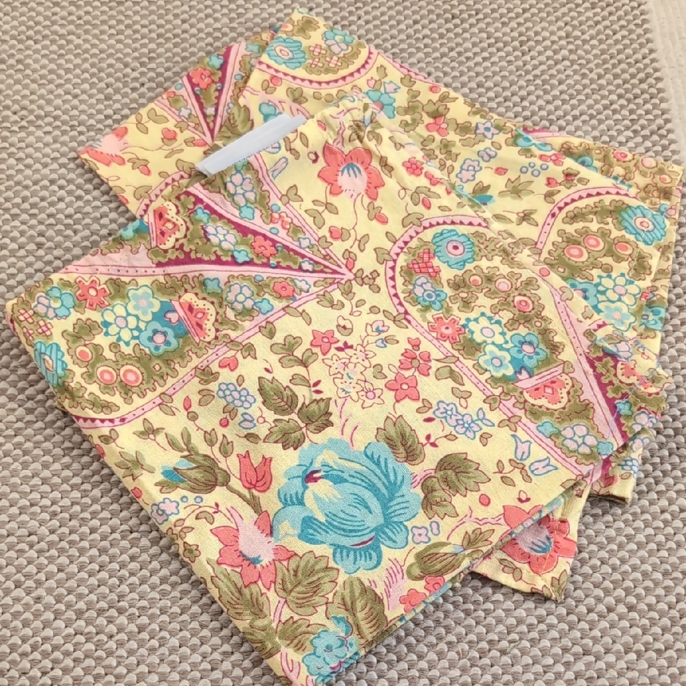 April Cornell Floral Print Cloth Napkins